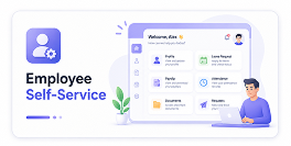 HR attendance app dashboard with employee management system