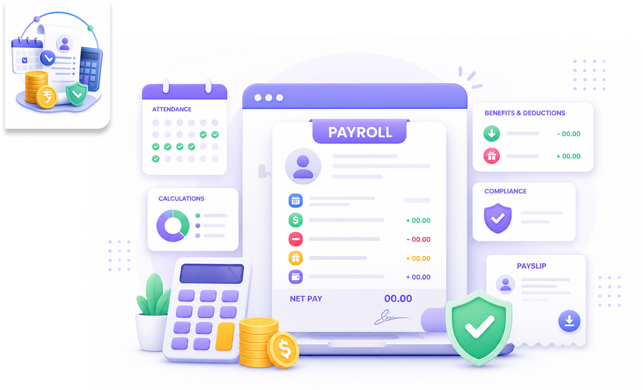 Payroll management system dashboard