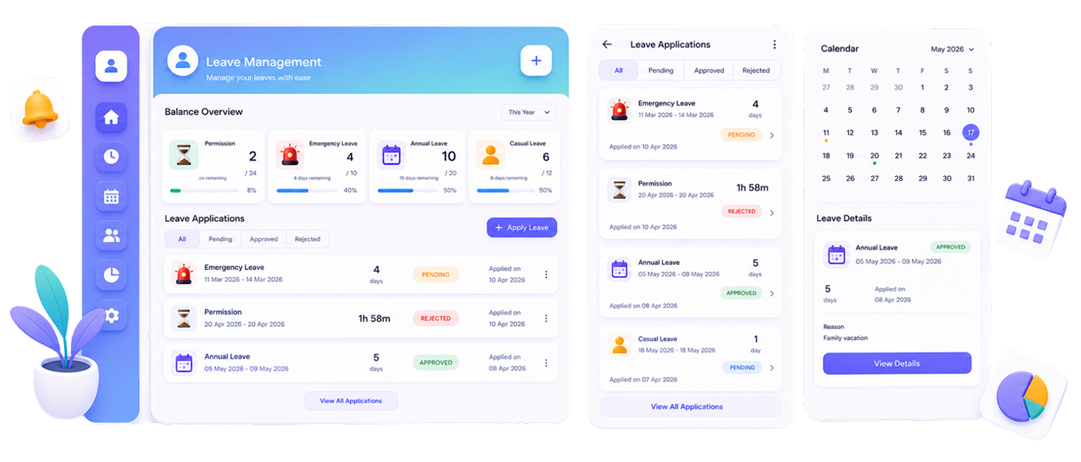 Leave management system for employees